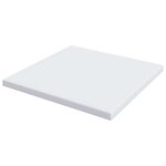 vidaXL Surmatelas Blanc 200 x 200 cm Tissu Jacquard