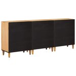 vidaXL Armoires de rangement 3 Pièces Marron 60 x 33 5 x 75 cm