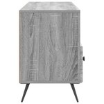 vidaXL Meuble TV Sonoma gris 102 x 34 5 x 50 cm Bois d'ingénierie