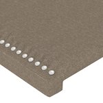 vidaXL Cadre de lit avec tête de lit Taupe 100x200 cm Tissu