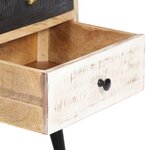 vidaXL Meuble TV 115x30x47 cm Bois massif de manguier