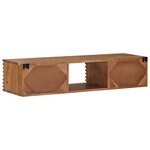 vidaXL Meuble TV avec stockage avec porte Naturel 105 x 30 x 22 5 cm