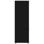 vidaXL Bibliothèque Noir 90x30x90 cm Bois d’ingénierie