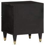 vidaXL Table de chevet 40x33x46 cm Bois de manguier solide