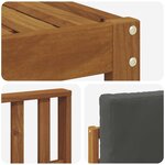 vidaXL Ensemble de canapés d'extérieur 8 pc Naturel et Anthracite