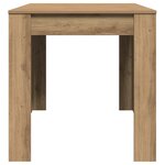 vidaXL Table à manger chêne artisanal 140x74 5x76 cm bois d'ingénierie
