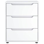 vidaXL Buffet VISNES blanc 60x40x73 cm bois d'ingénierie