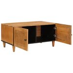 vidaXL Table basse avec stockage Marron clair 80 x 50 x 40 cm