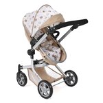 Bayer Chic 2000 595-63 - Poussette pour poupée combinée 2 en 1 Mika Beige avec oursons