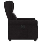 vidaXL Fauteuil inclinable électrique Noir Tissu
