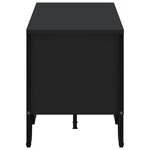 vidaXL Meuble TV noir 180x34x41 cm bois d'ingénierie