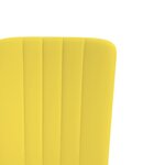 vidaXL Chaises à manger lot de 2 Jaune moutarde Velours