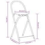 vidaXL Ensemble de salle à manger pliable 5 pièces MDF