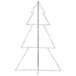 vidaXL Arbre de Noël cône 240 LED d'intérieur/d'extérieur 118x180 cm