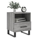 vidaXL Tables de chevet 2 Pièces sonoma gris 40x35x47 5 cm