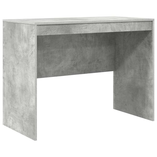 vidaXL Bureau Gris béton 100 x 50 x 76 cm Bois d'ingénierie