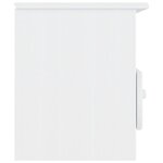 vidaXL Meuble TV et tiroirs ALTA blanc 100x35x41 cm bois massif de pin