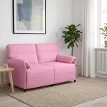 vidaXL Canapé 100  polyester  cadre en métal  MDF  Contreplaqué