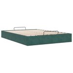 vidaXL Cadre de lit ottoman sans matelas vert foncé 140x200 cm velours