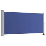 vidaXL Auvent latéral rétractable de patio 120x300 cm Bleu