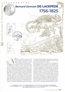 Document philatélique - Bernard-Germain de Lacepède