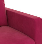 vidaXL Canapé Bordeaux 228 x 78 x 80 cm Velours