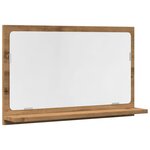 VidaXL Armoire à miroir de salle de bain chêne artisanal 60x11x37 cm