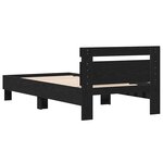 vidaXL Cadre de lit Chêne noir 193 x 95 x 88 cm Bois d'ingénierie