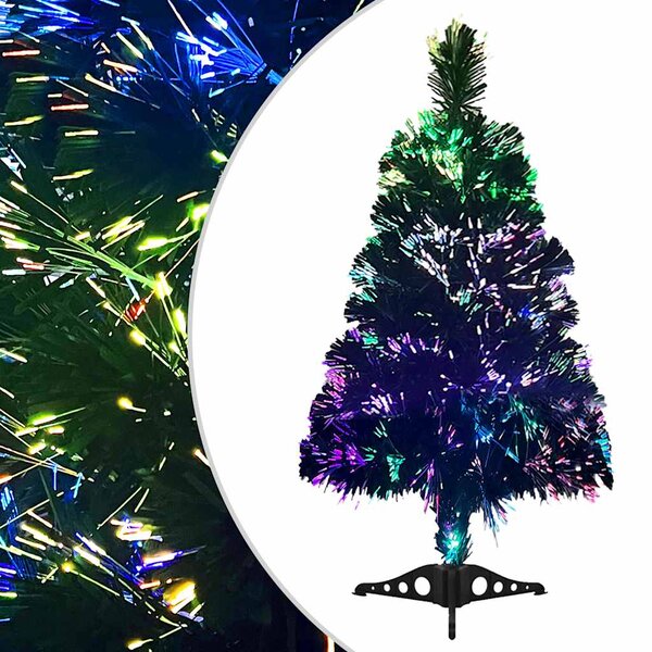 vidaXL Arbre de Noël artificiel Fibre optique 64 cm Vert