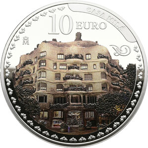 Monnaie CASA MILA Antoni Gaudi Argent 10€ Euro Spain 2026 (PRÉCOMMANDE)