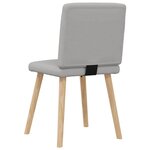 vidaXL Chaises à manger lot de 4 gris nuage tissu