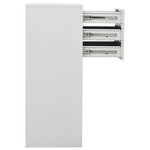 vidaXL Armoire de bureau Gris clair 90x40x102 cm Acier