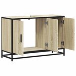vidaXL Meuble de salle de bain avec lavabo Chêne Sonoma 90 x 33 x 60 cm Bois d'ingénierie