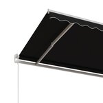 vidaXL Auvent rétractable automatique 400x350 cm Anthracite
