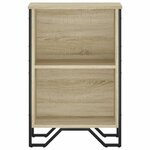 vidaXL Bibliothèque chêne sonoma 50x31x74 5 cm bois d'ingénierie