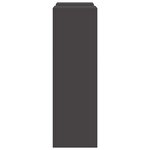 vidaXL Supports pour plantes 2 Pièces Noir 24 x 24 x 75 cm Acier