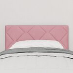 vidaXL Tête de lit LED avec Design de Blocs Diamant Rose 80 cm