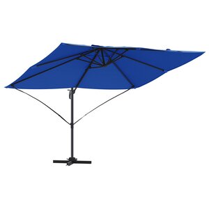 vidaXL Parasol cantilever bleu azur Bleu azur