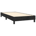 vidaXL Sommier à lattes de lit avec matelas et LED Noir 100x200 cm