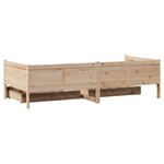vidaXL Lit de jour avec tiroirs sans matelas 80x200 cm bois massif