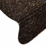 vidaXL Tapis d'escalier auto-adhésifs 30 pièces 56 x 17 x 3 cm Marron foncé Demi-rond