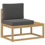 vidaXL Ensemble de canapés d'extérieur 5 Pièce Blanc et anthracite