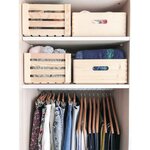 Caisse en bois de rangement 40 x 30 x 14 cm