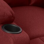 vidaXL Fauteuil de massage Rouge bordeaux Tissu