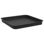vidaXL Plateau carré à fleurs 24 Pièces Noir 25 5 x 25 5 x 2 5 cm