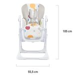 Kinderkraft Chaise haute pour bébé YUMMY Multicolore