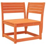 vidaXL Canapé d'angle de jardin cire marron 73x73x78cm bois pin massif