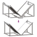 vidaXL Portant de bois chauffage vert olive 70x43x34 5 cm