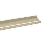 vidaXL Étagères murales 2 Pièces blanc et chêne sonoma 100x9x3 cm