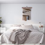 vidaXL Tête de lit avec armoires Blanc Bois d’ingénierie